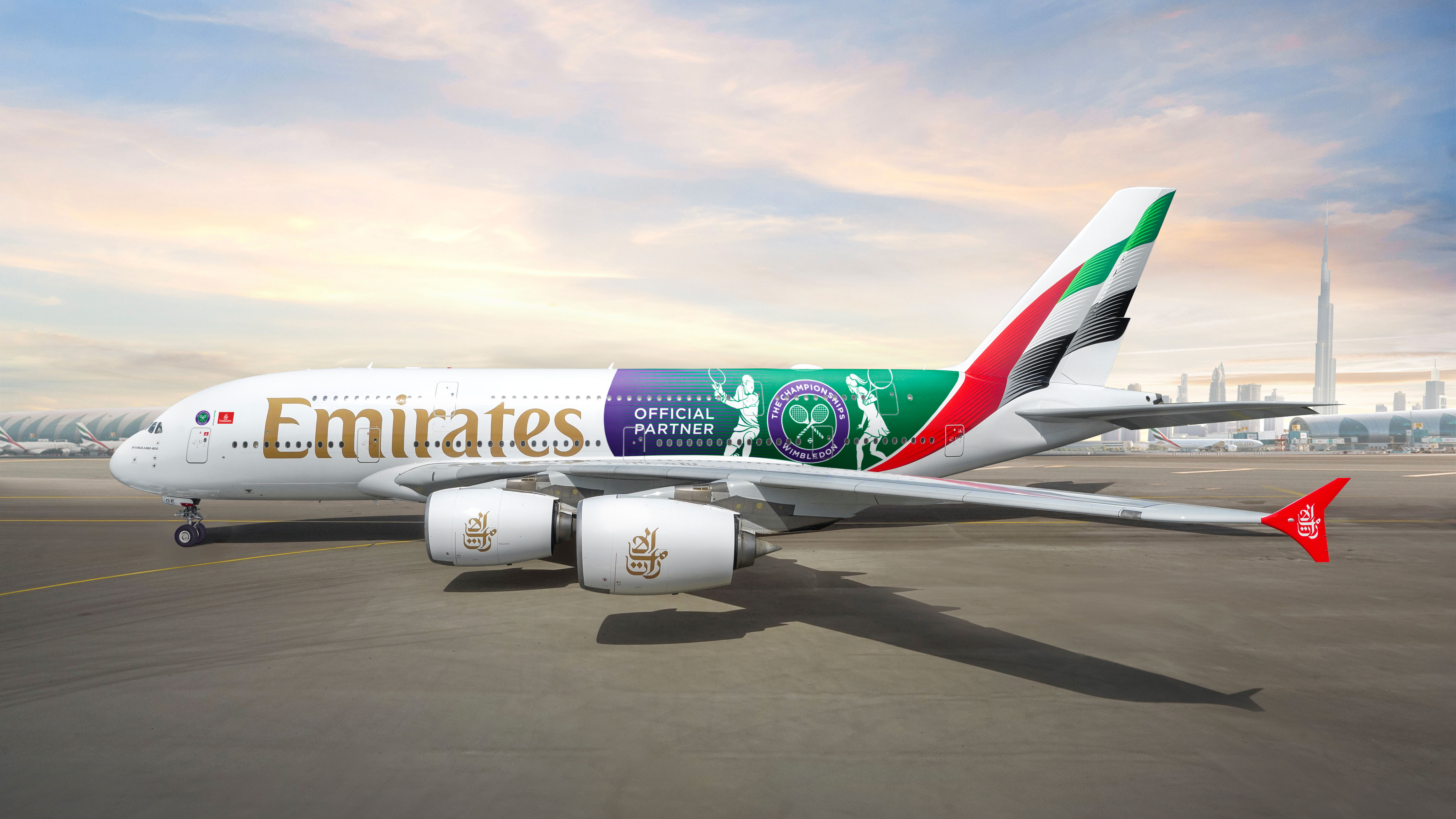 Emirates sports special A380 Wimbledon livery image