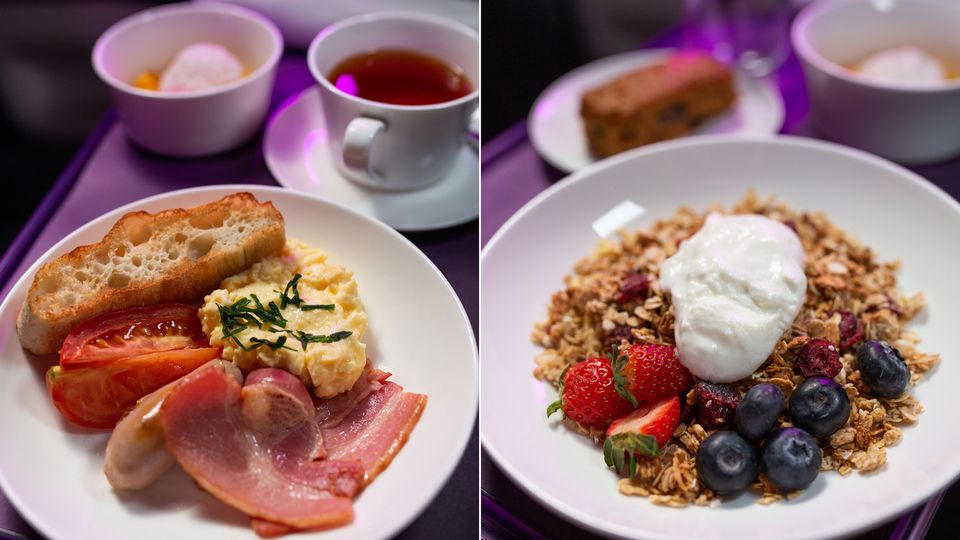 Virgin Australia - new Business Class menu image