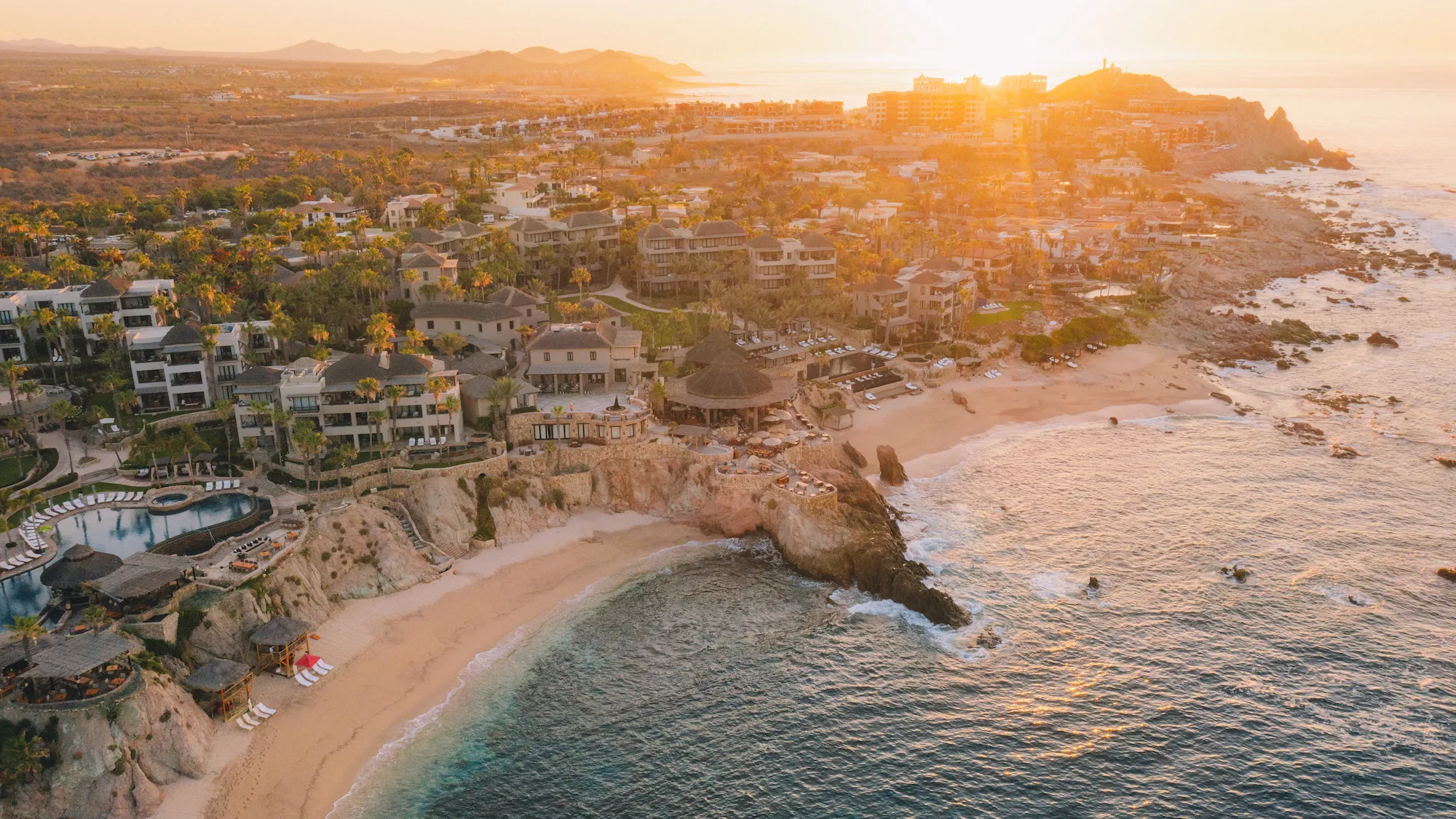 Esperanza hotel seen from bird perspective