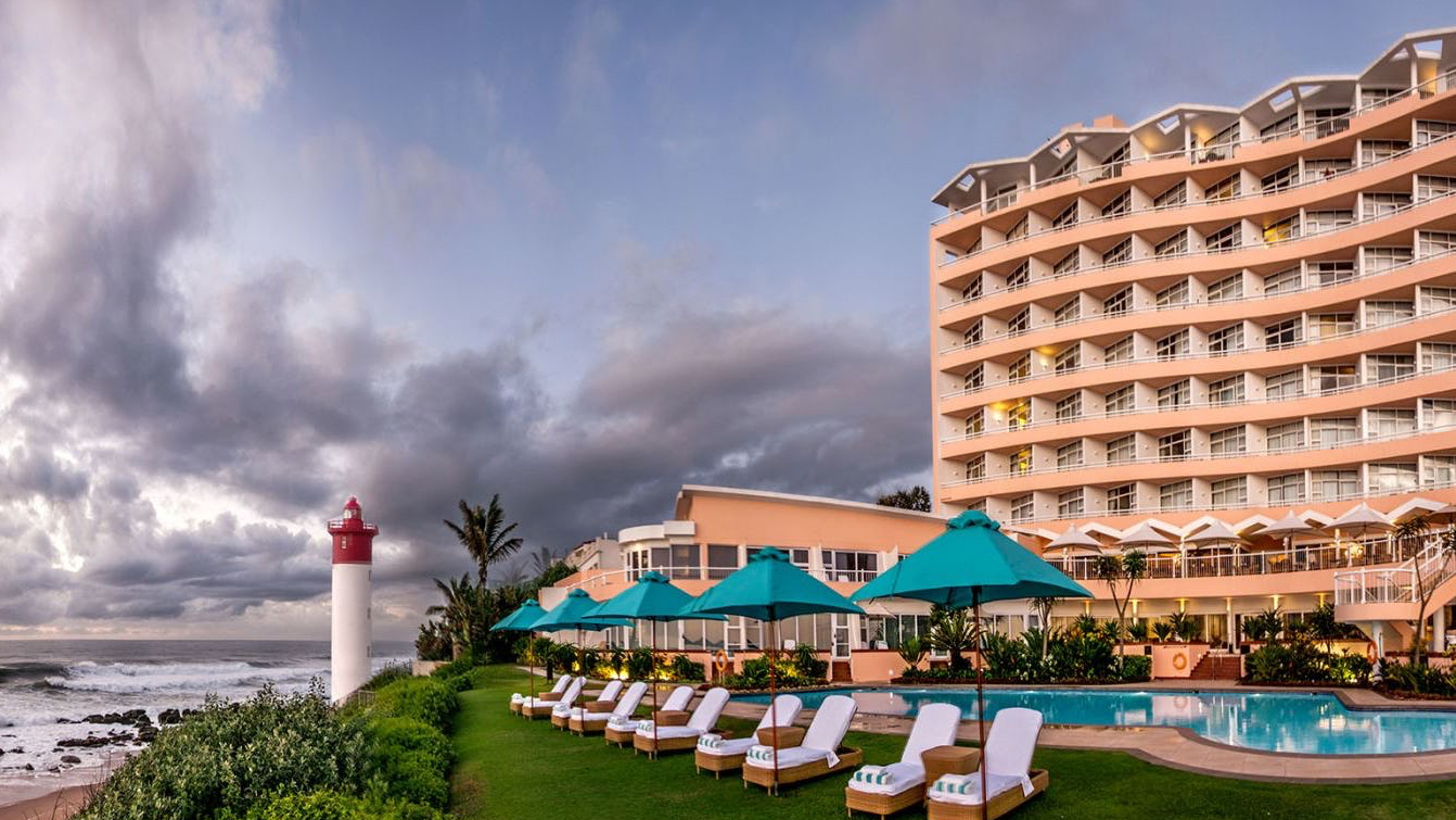 From pool perspective of The Beverly Hills, Hotel at a afternoon