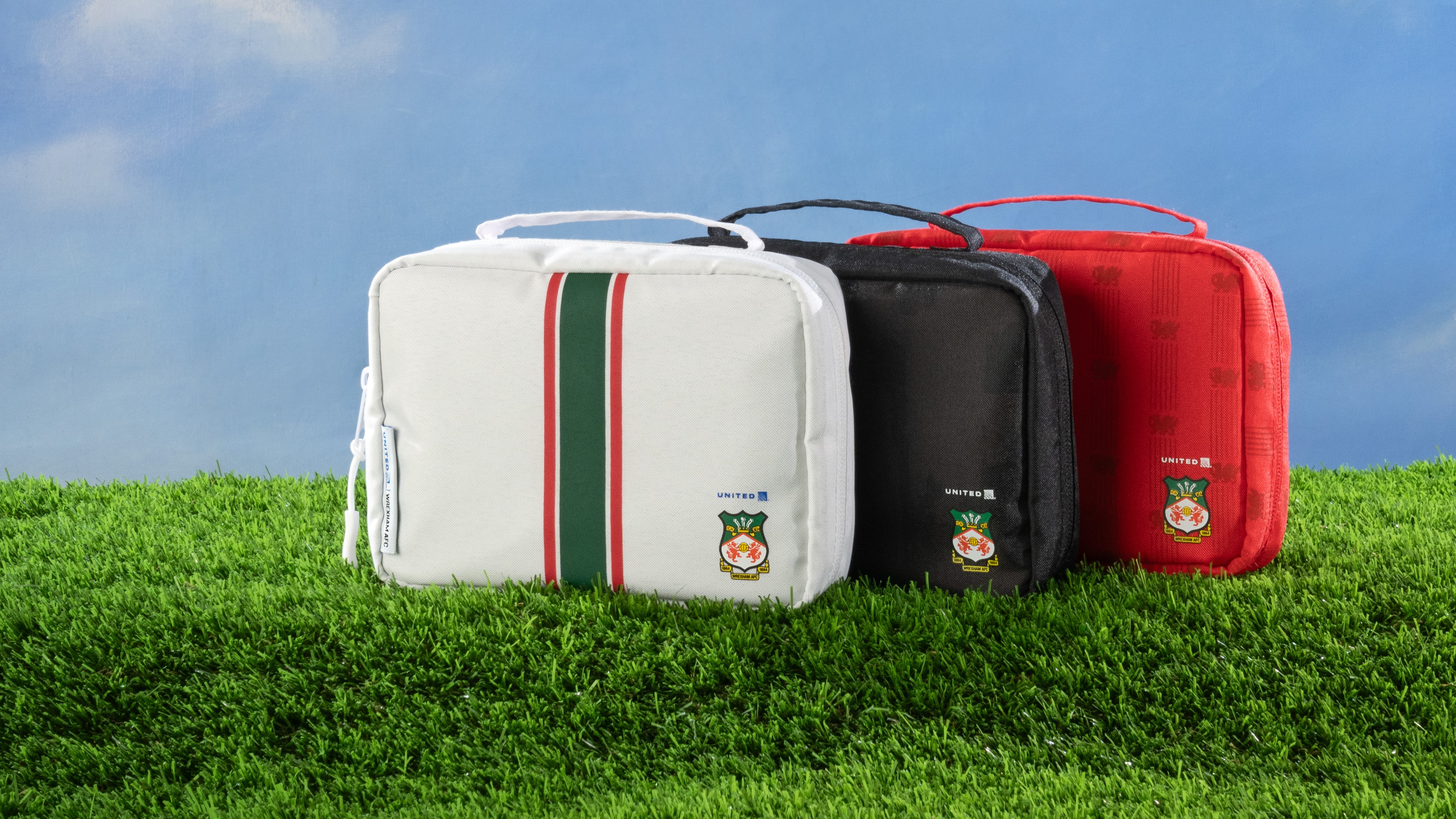 Airlines News - United & Wrexham AFC - premium cabin amenity kit