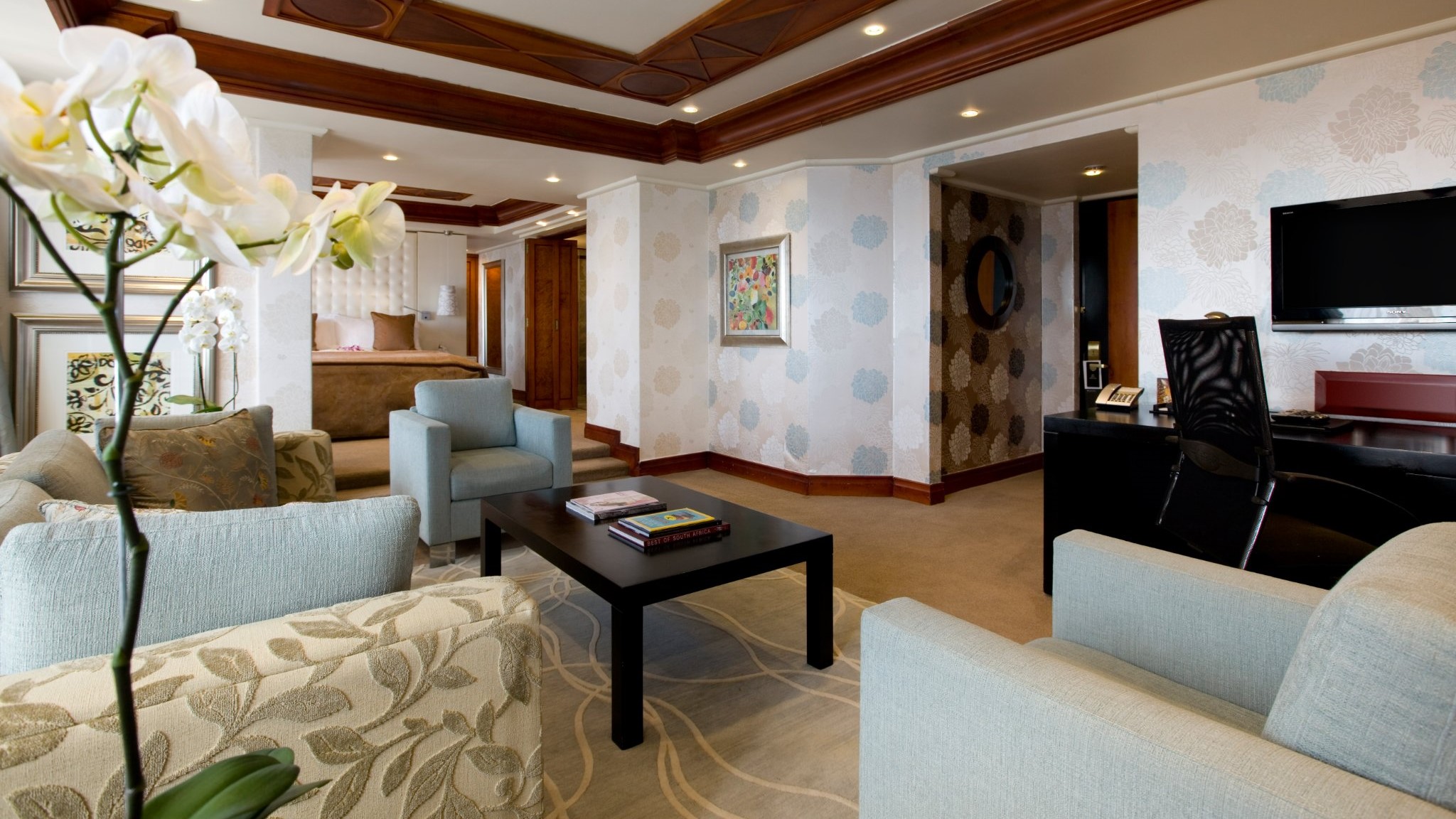 Living room suite at sandton sun johannesburg