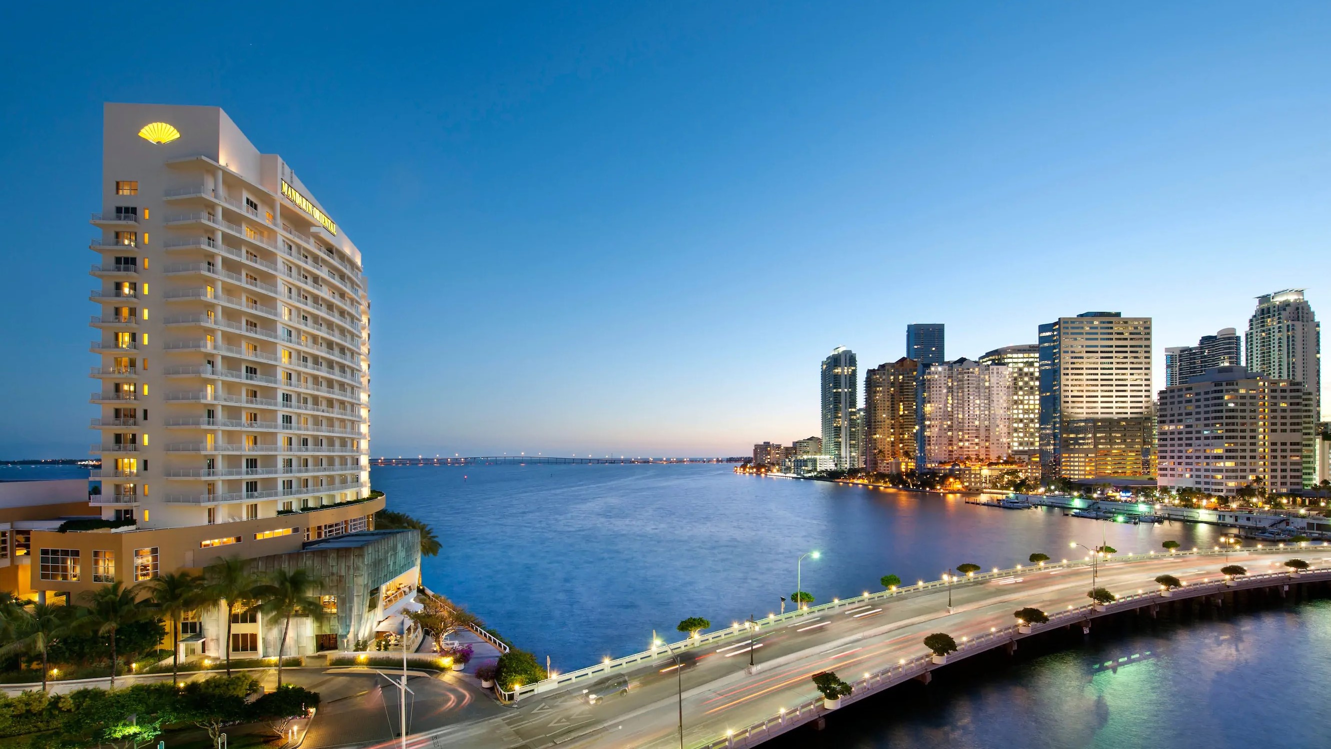 The exclusive Mandarin Oriental Miami on one of Miami's private islands and it's walking distance to Brickell key