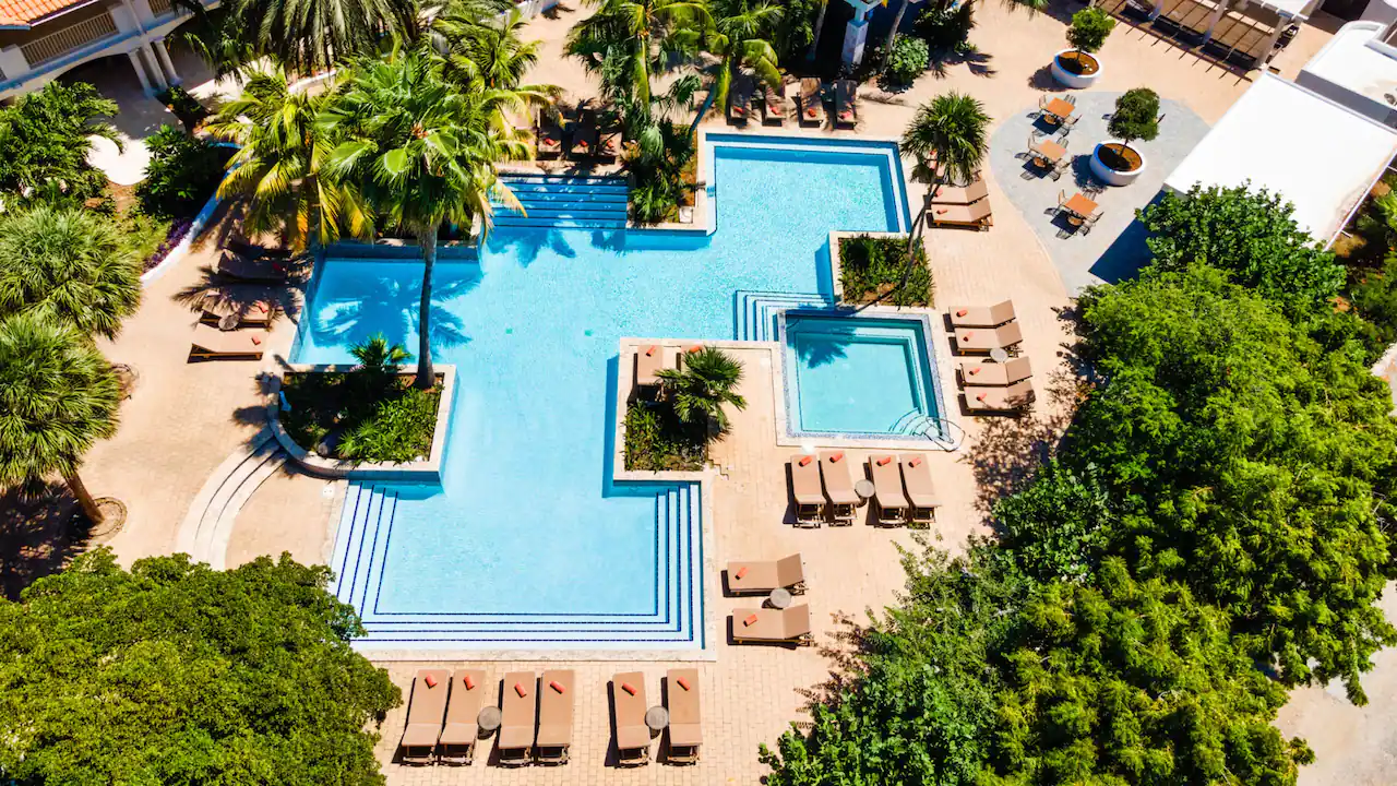 the swimming pool at Zoëtry Curaçao Resort & Spa