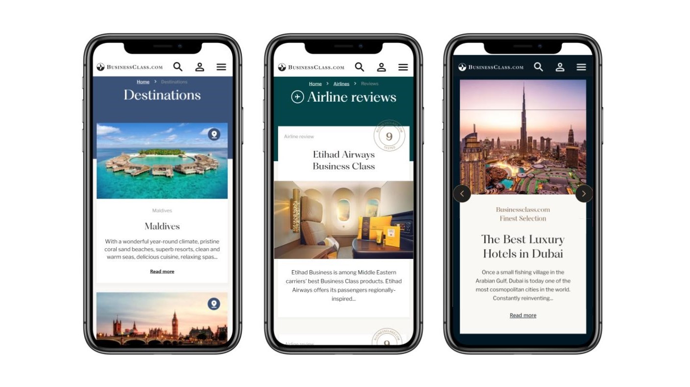 Lifestyle News - BusinessClass.com Celebrates with Website Refresh