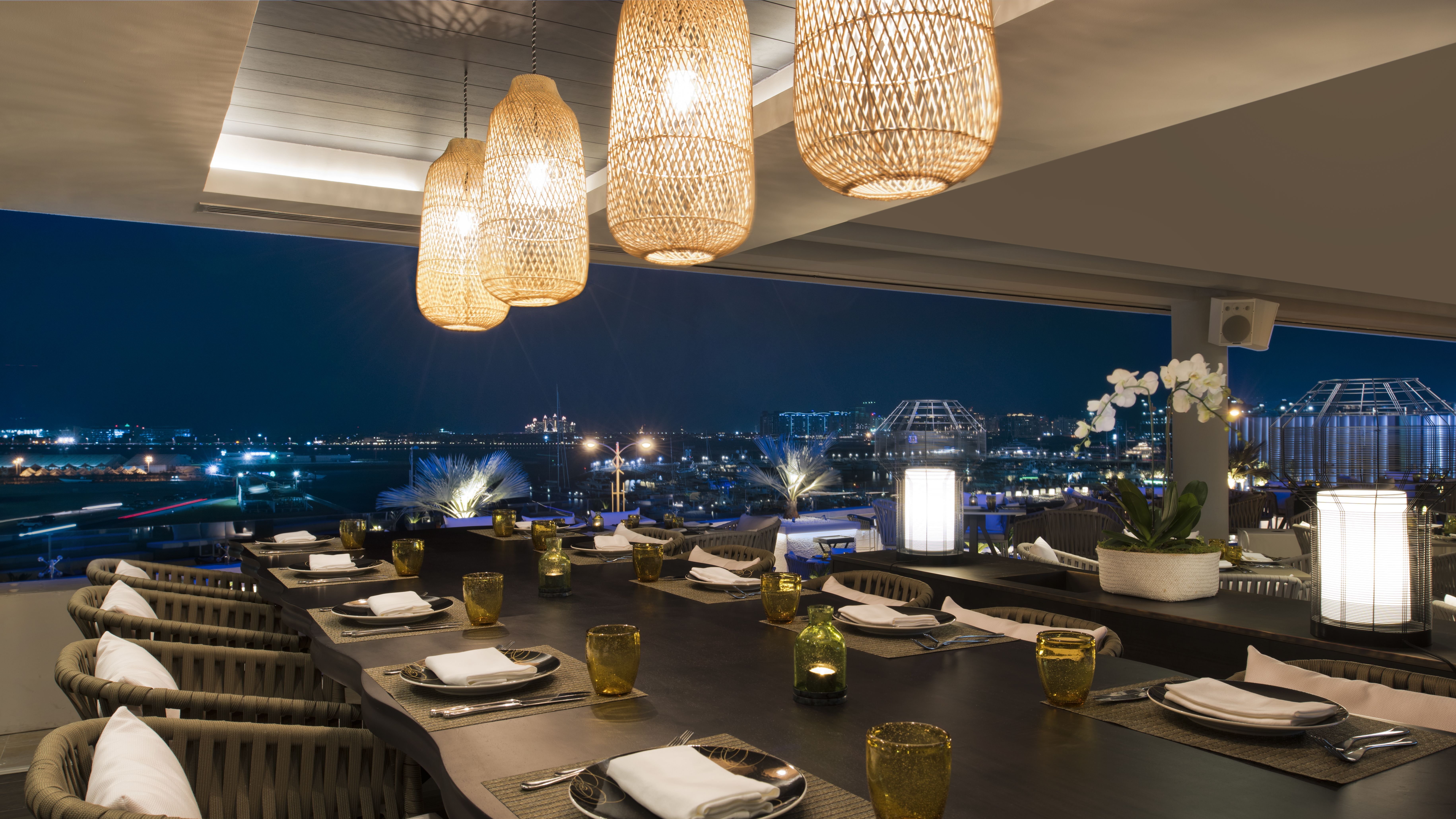 dining table at Siddharta Lounge by Buddha Bar