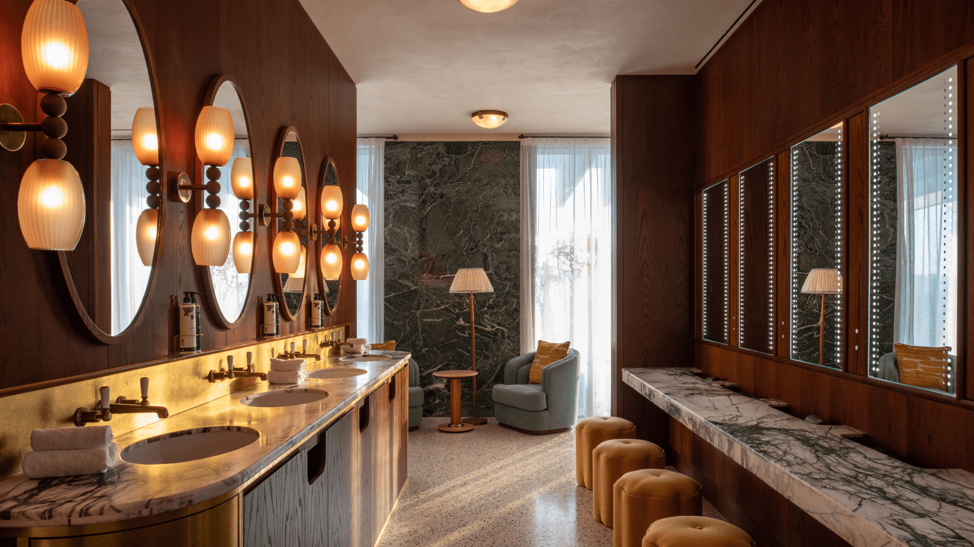 a bathroom at The Ned, Doha