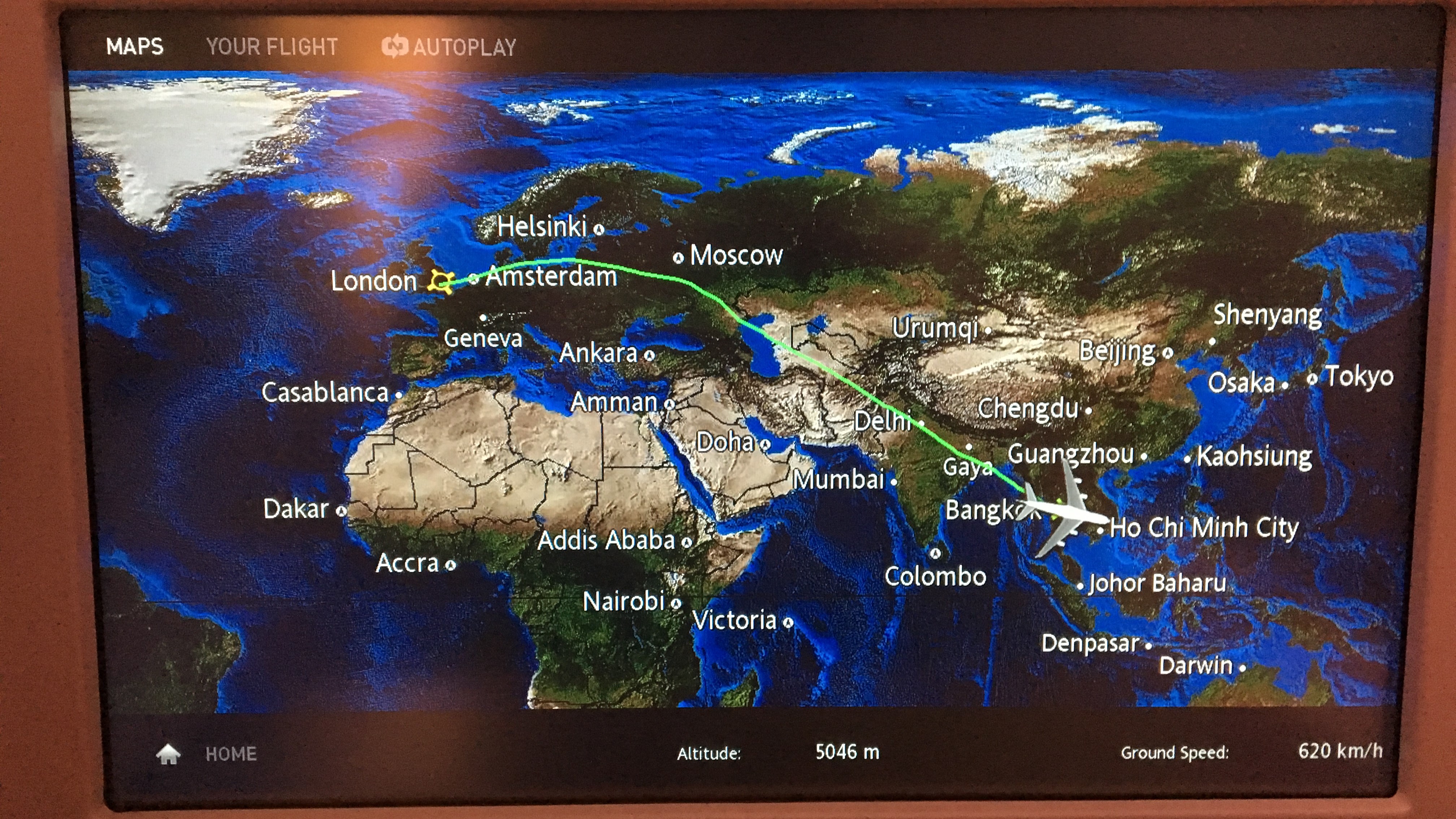 Airline review Entertainment - Thai Airways - 2