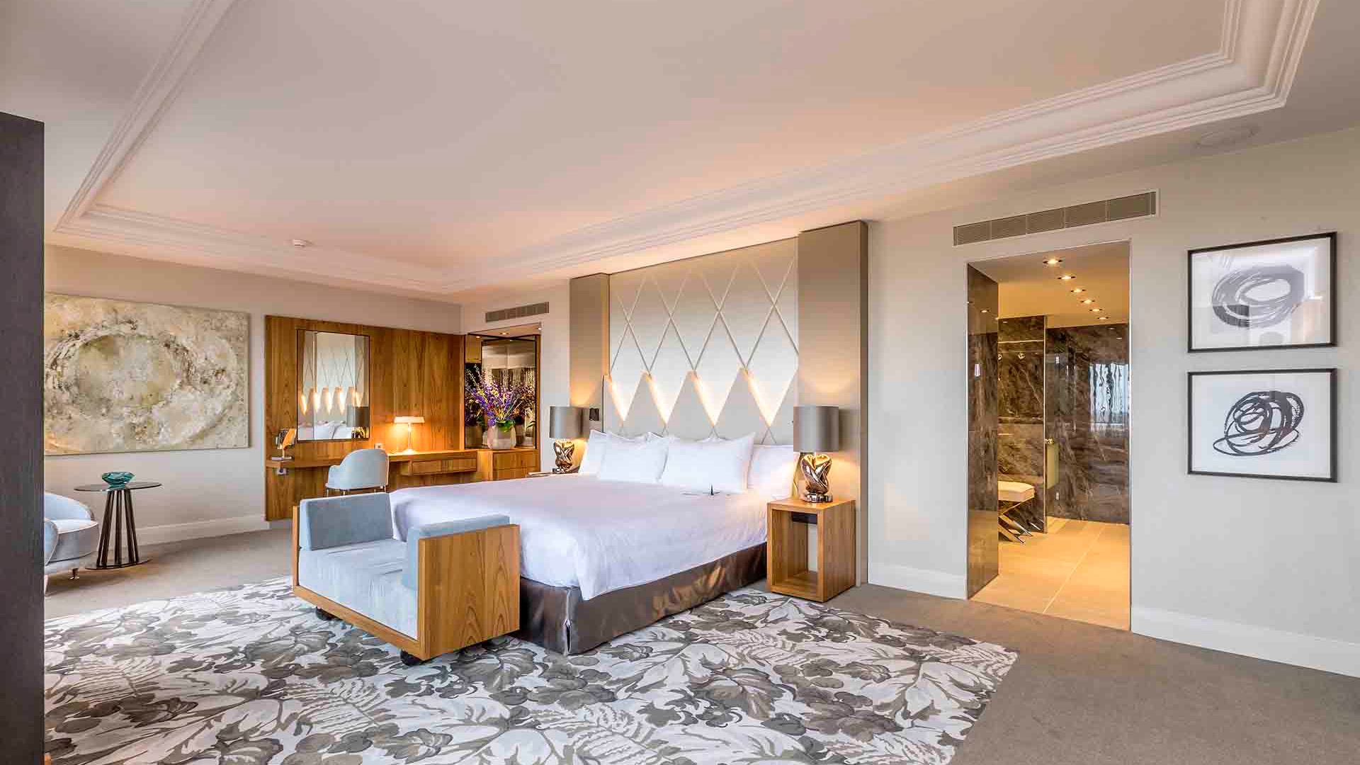 bedroom at hotel okura amsterdam