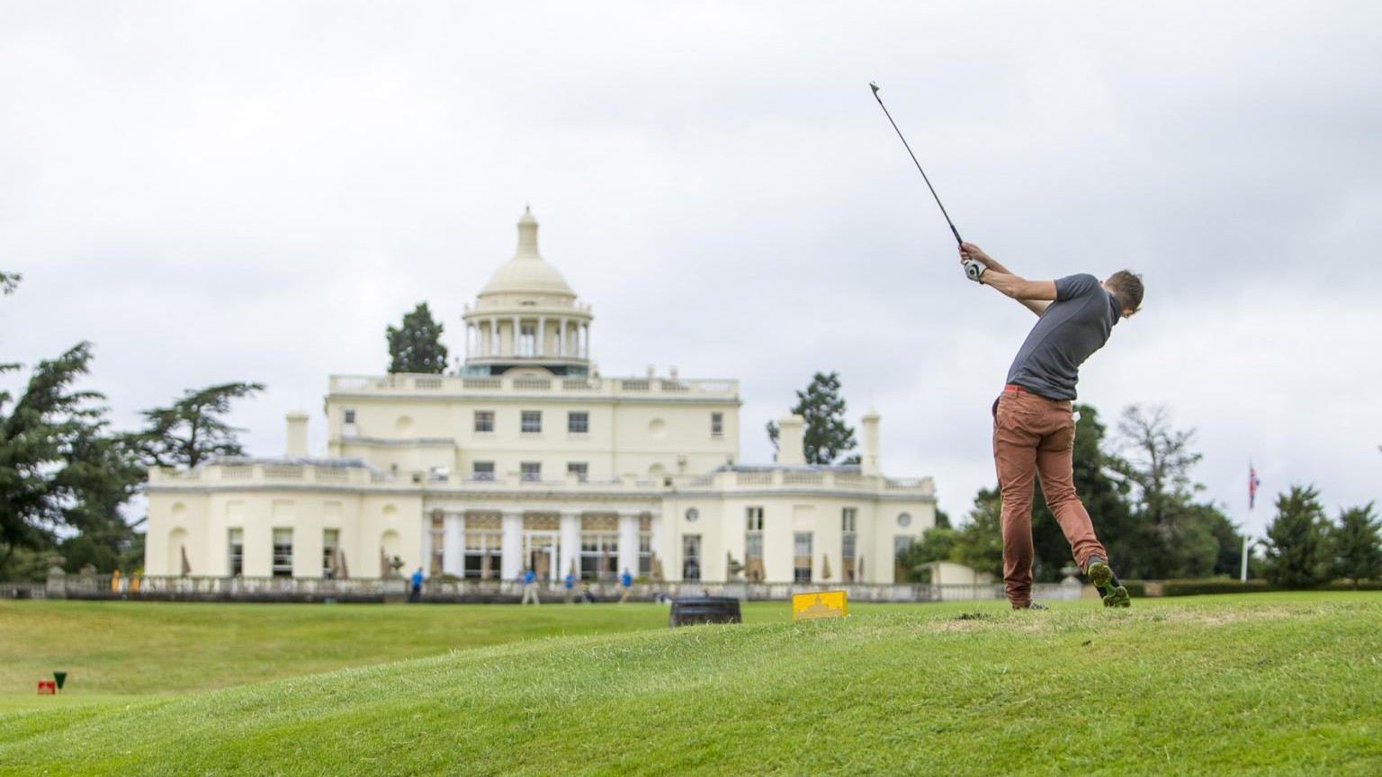 james bond playing golf at stoke park